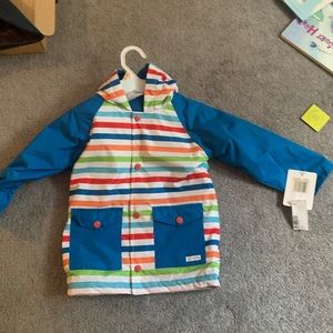 NWT toddler striped raincoat